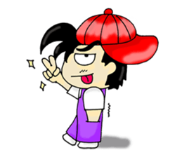 PuuBoy ( Young red hat boy ) sticker #7922524
