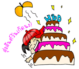 PuuBoy ( Young red hat boy ) sticker #7922535