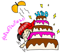 PuuBoy ( Young red hat boy ) sticker #7922535