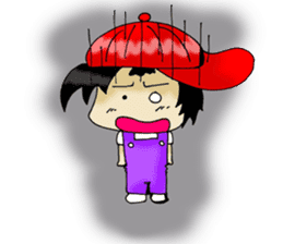 PuuBoy ( Young red hat boy ) sticker #7922536