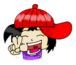 PuuBoy ( Young red hat boy ) sticker #7922537