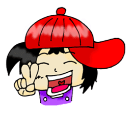 PuuBoy ( Young red hat boy ) sticker #7922537