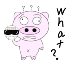 Pig became a rider sticker #7923421