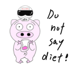 Pig became a rider sticker #7923422