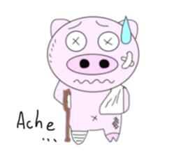 Pig became a rider sticker #7923434