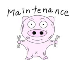 Pig became a rider sticker #7923436