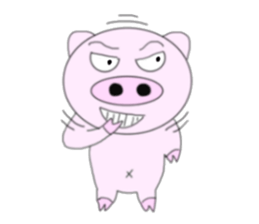 Pig became a rider sticker #7923437