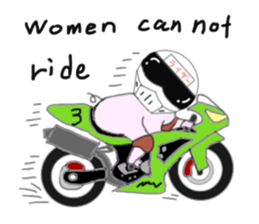 Pig became a rider sticker #7923441