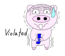 Pig became a rider sticker #7923448