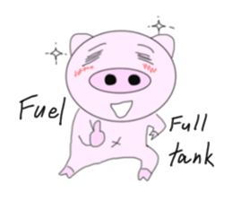 Pig became a rider sticker #7923455