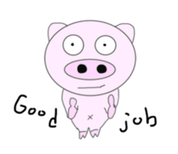 Pig became a rider sticker #7923456