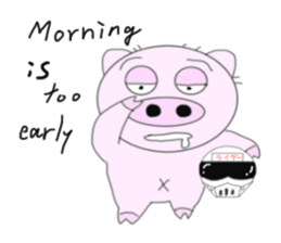 Pig became a rider sticker #7923457