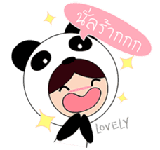 Nuu Panda n family sticker #7923504