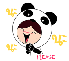 Nuu Panda n family sticker #7923512