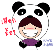 Nuu Panda n family sticker #7923526