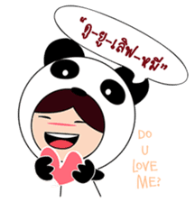 Nuu Panda n family sticker #7923527