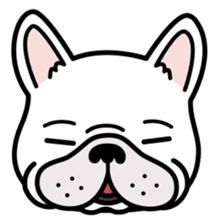French bulldog Gomaco and Hana 2 English sticker #7923703