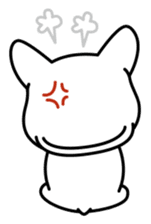 French bulldog Gomaco and Hana 2 English sticker #7923706