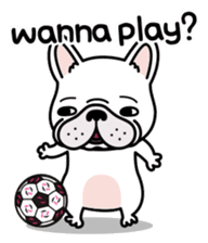French bulldog Gomaco and Hana 2 English sticker #7923707