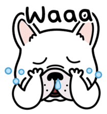 French bulldog Gomaco and Hana 2 English sticker #7923708