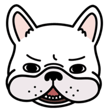 French bulldog Gomaco and Hana 2 English sticker #7923711