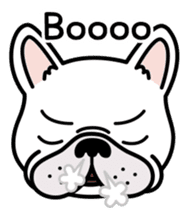 French bulldog Gomaco and Hana 2 English sticker #7923717