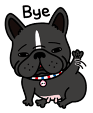French bulldog Gomaco and Hana 2 English sticker #7923729