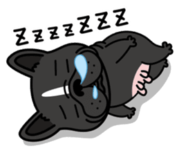 French bulldog Gomaco and Hana 2 English sticker #7923730