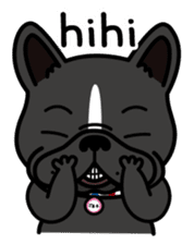 French bulldog Gomaco and Hana 2 English sticker #7923732