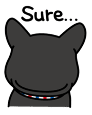 French bulldog Gomaco and Hana 2 English sticker #7923735