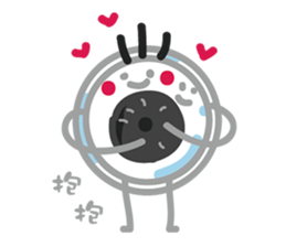 Contact lenses and bacteria sticker #7923990