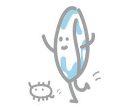 Contact lenses and bacteria sticker #7923991