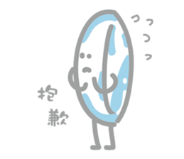 Contact lenses and bacteria sticker #7923992