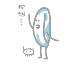 Contact lenses and bacteria sticker #7924000