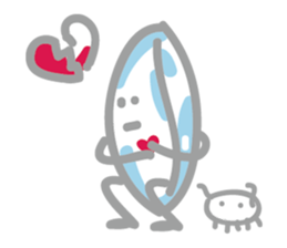 Contact lenses and bacteria sticker #7924003