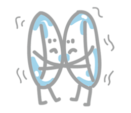 Contact lenses and bacteria sticker #7924015