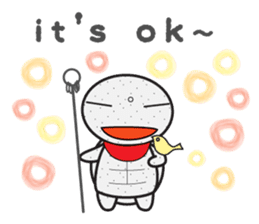 Grumpy bunny and turtle- English sticker #7925666