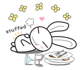 Grumpy bunny and turtle- English sticker #7925674