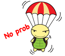 Grumpy bunny and turtle- English sticker #7925684