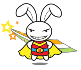 Grumpy bunny and turtle- English sticker #7925687