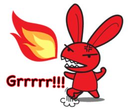 Grumpy bunny and turtle- English sticker #7925690