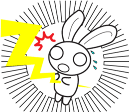 Grumpy bunny and turtle- English sticker #7925694