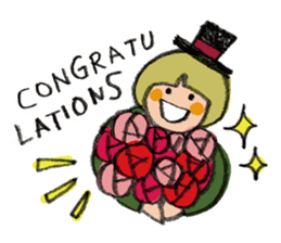 congratulations and thank you stickers sticker #7926359
