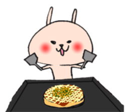 Loose Rabbit and cat Kansai accent sticker #7926389