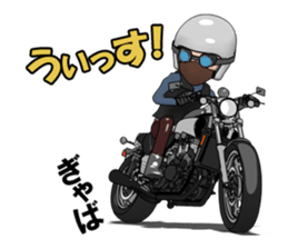 Rider to ride a powerful motorcycle sticker #7927902