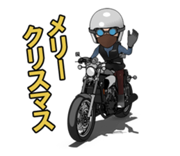 Rider to ride a powerful motorcycle sticker #7927905