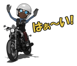 Rider to ride a powerful motorcycle sticker #7927908