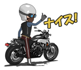 Rider to ride a powerful motorcycle sticker #7927911