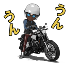 Rider to ride a powerful motorcycle sticker #7927912