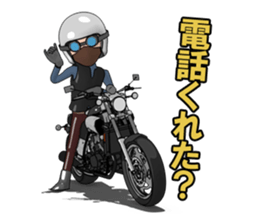 Rider to ride a powerful motorcycle sticker #7927913